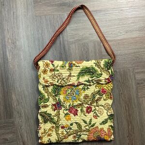 Bohemian Quilted Floral Shoulder Bag Yellow Red Blue Green Festival Indie Hippy